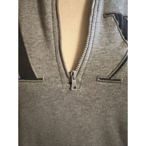 Unisex Armani Exchange Sweatshirt W/ half zip broken M - Picture 4 of 5